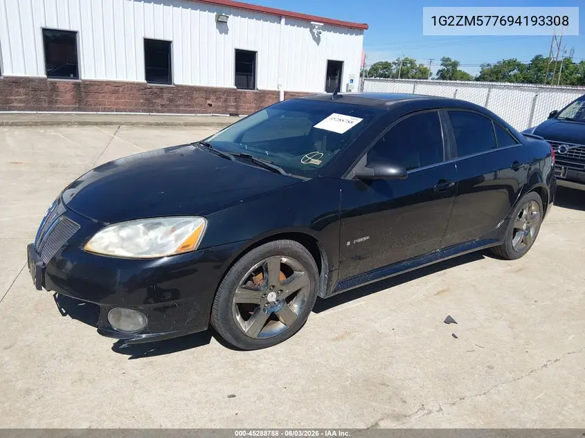 2009 Pontiac G6 Gxp VIN: 1G2ZM577694193308 Lot: 45288788