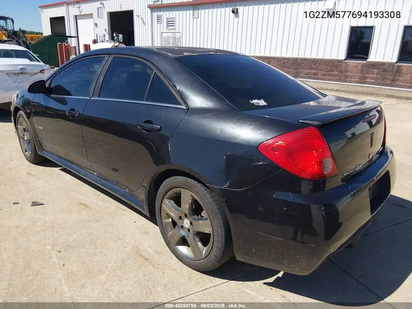 2009 Pontiac G6 Gxp VIN: 1G2ZM577694193308 Lot: 45288788