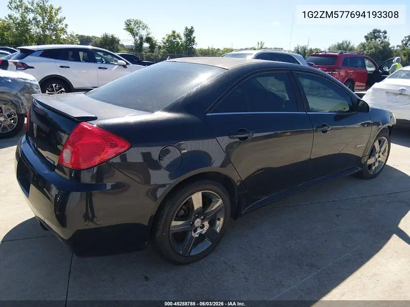 2009 Pontiac G6 Gxp VIN: 1G2ZM577694193308 Lot: 45288788