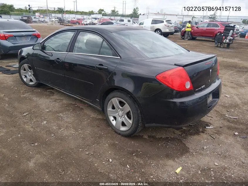 2009 Pontiac G6 VIN: 1G2ZG57B694157128 Lot: 45333420