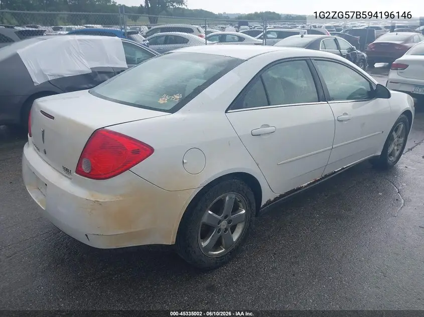 2009 Pontiac G6 VIN: 1G2ZG57B594196146 Lot: 45335002