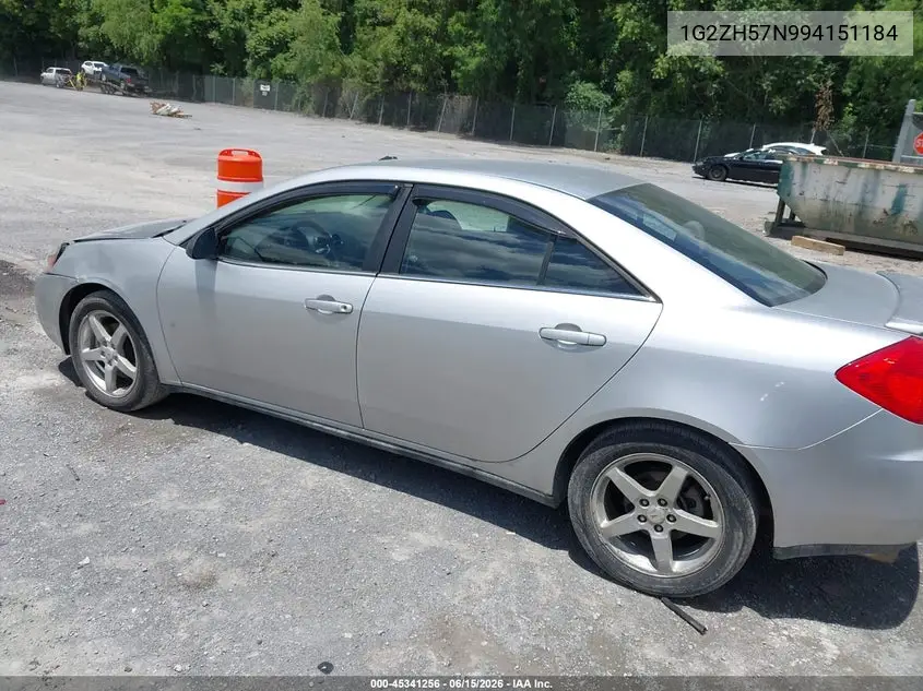 2009 Pontiac G6 Gt VIN: 1G2ZH57N994151184 Lot: 45341256