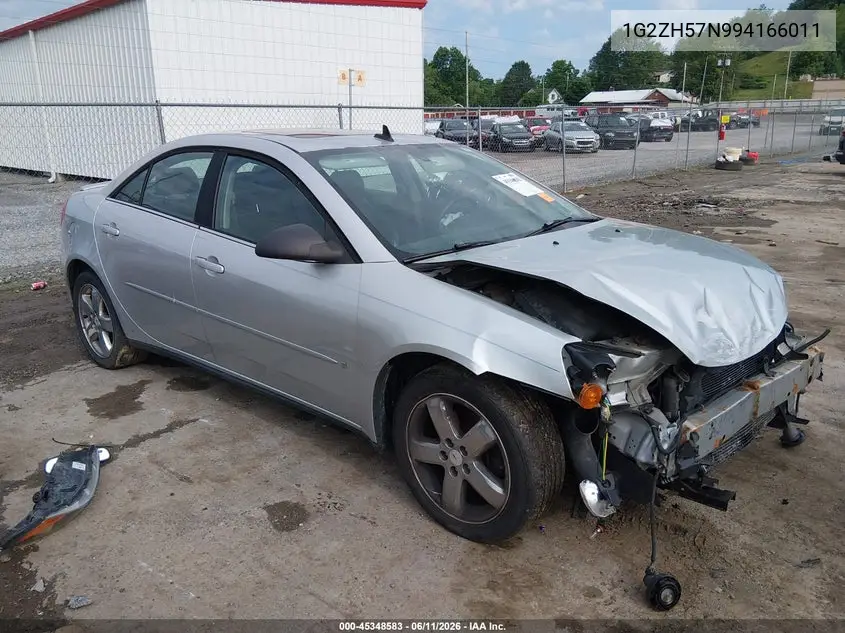 2009 Pontiac G6 Gt VIN: 1G2ZH57N994166011 Lot: 45348583