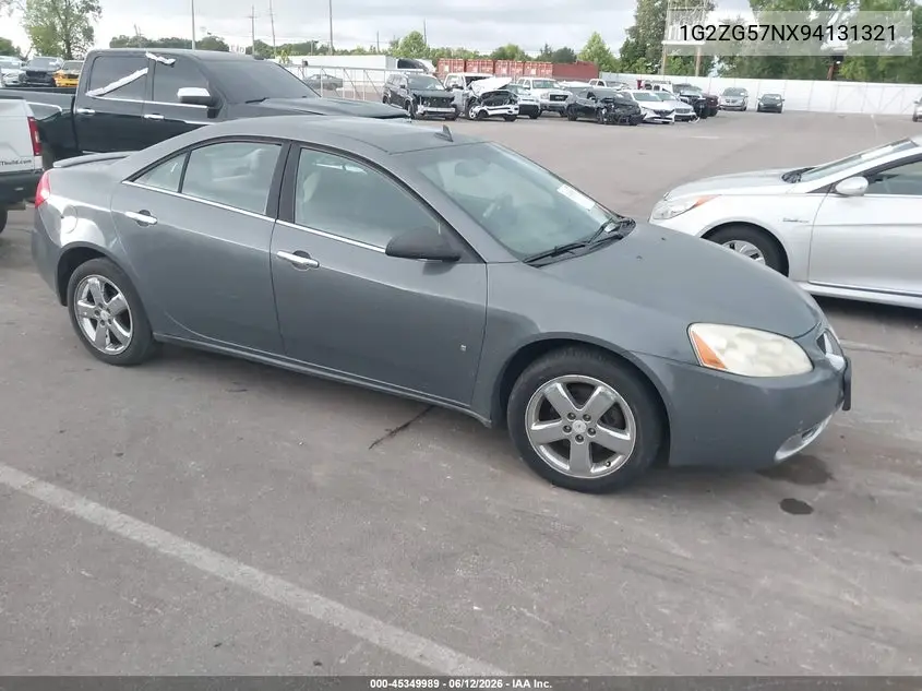 2009 Pontiac G6 VIN: 1G2ZG57NX94131321 Lot: 45349989