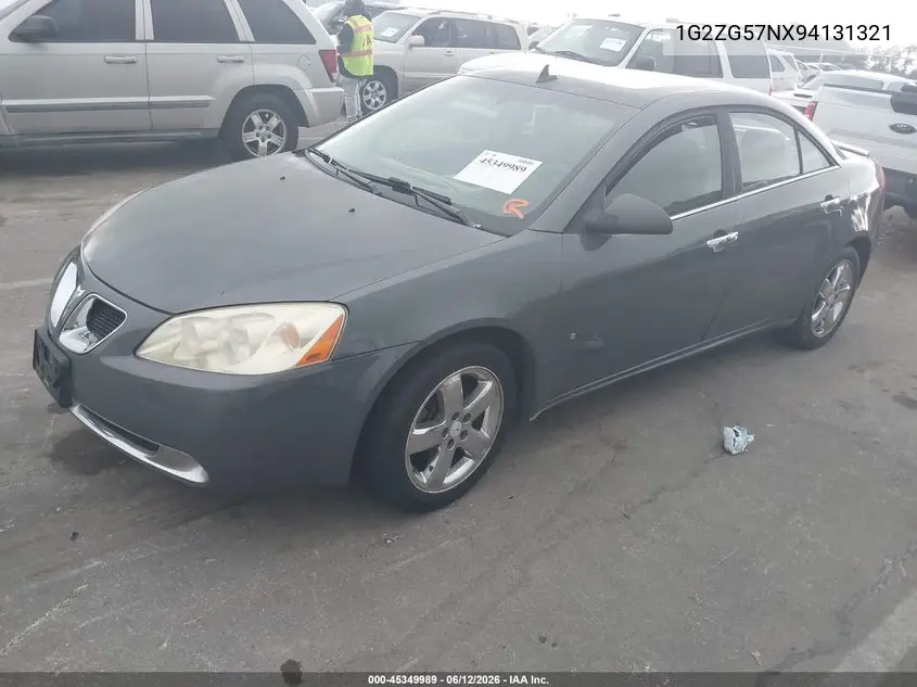 2009 Pontiac G6 VIN: 1G2ZG57NX94131321 Lot: 45349989