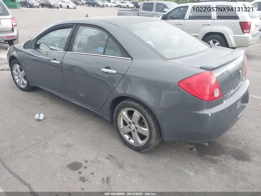 2009 Pontiac G6 VIN: 1G2ZG57NX94131321 Lot: 45349989
