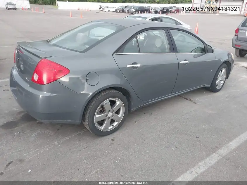 2009 Pontiac G6 VIN: 1G2ZG57NX94131321 Lot: 45349989