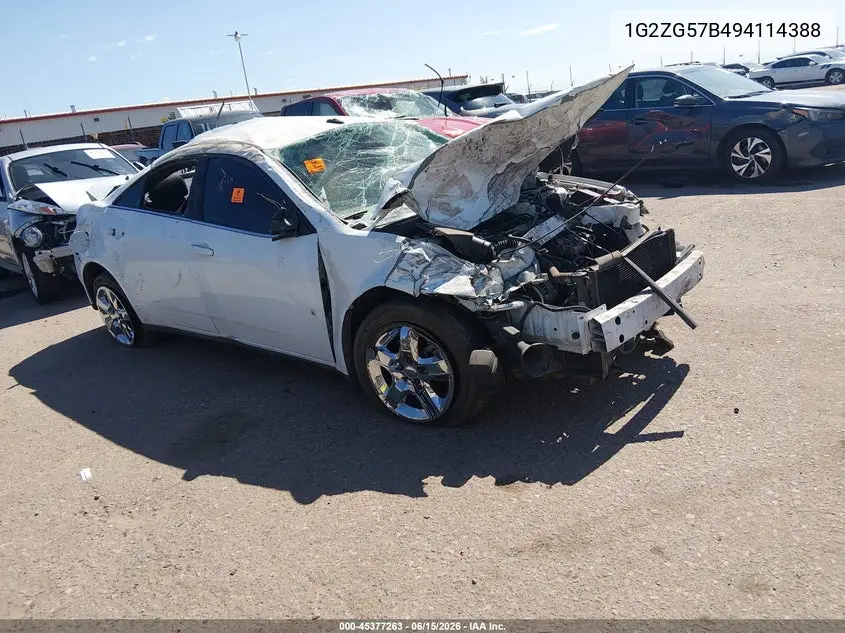 2009 Pontiac G6 VIN: 1G2ZG57B494114388 Lot: 45377263
