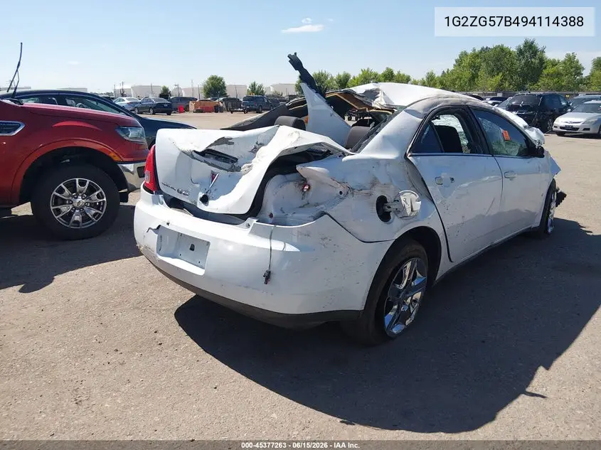 2009 Pontiac G6 VIN: 1G2ZG57B494114388 Lot: 45377263