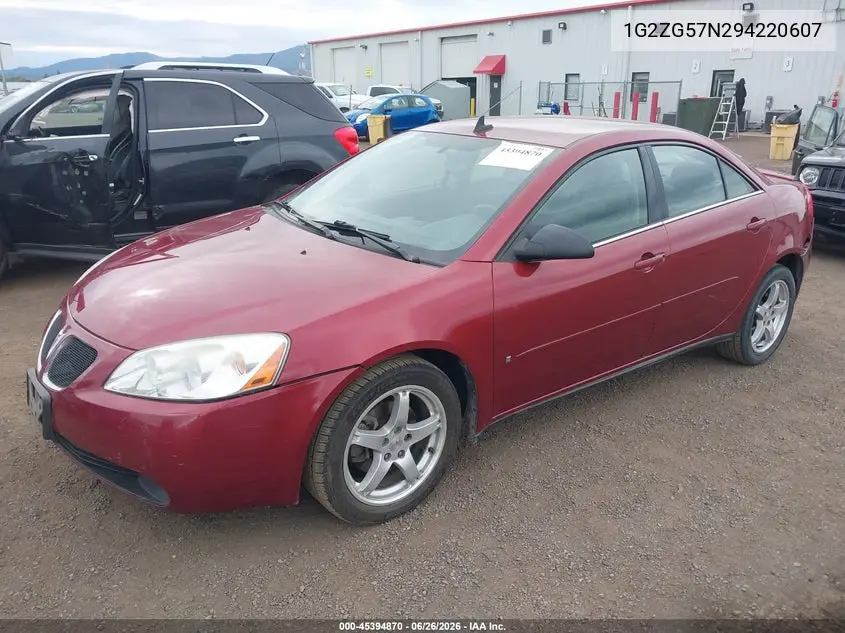 2009 Pontiac G6 VIN: 1G2ZG57N294220607 Lot: 45394870