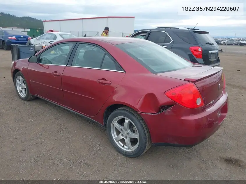 2009 Pontiac G6 VIN: 1G2ZG57N294220607 Lot: 45394870
