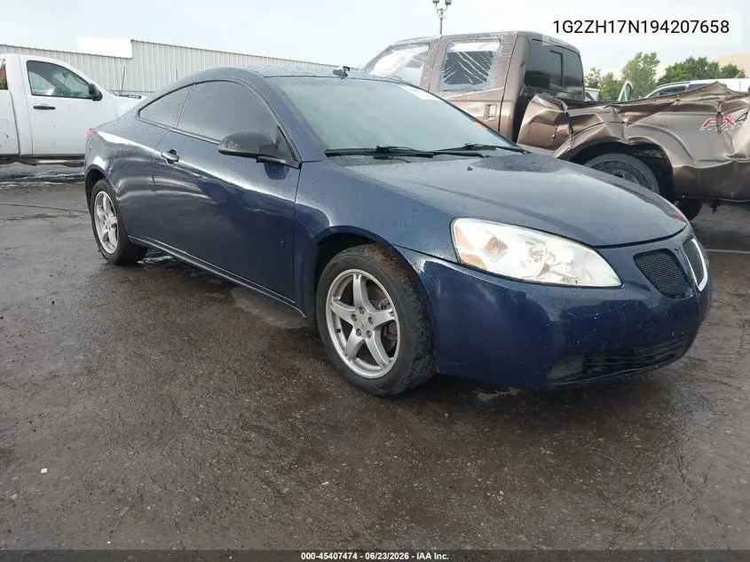 2009 Pontiac G6 Gt VIN: 1G2ZH17N194207658 Lot: 45407474