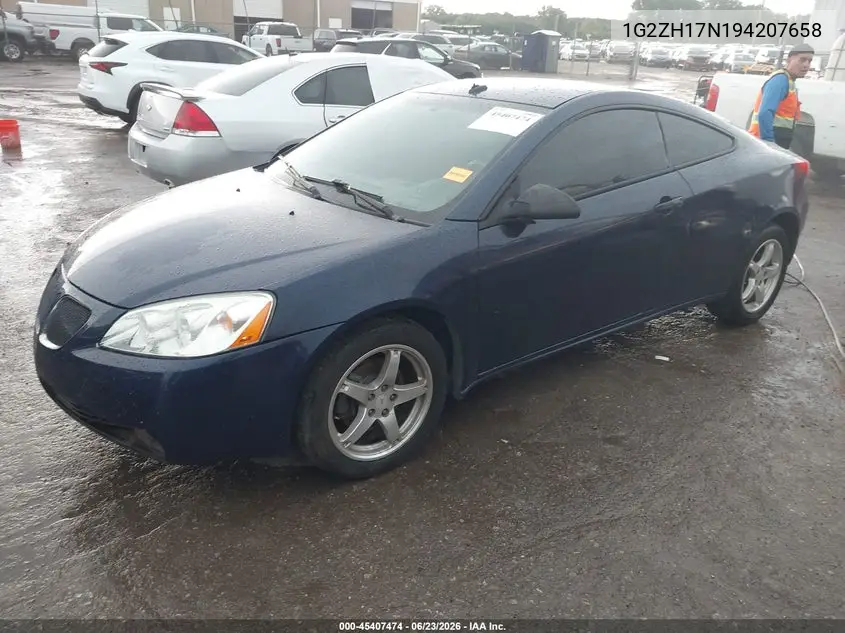 2009 Pontiac G6 Gt VIN: 1G2ZH17N194207658 Lot: 45407474