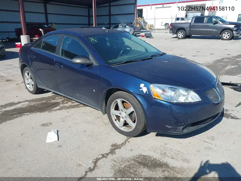 2009 Pontiac G6 Gt VIN: 1G2ZH57N494158110 Lot: 45412566