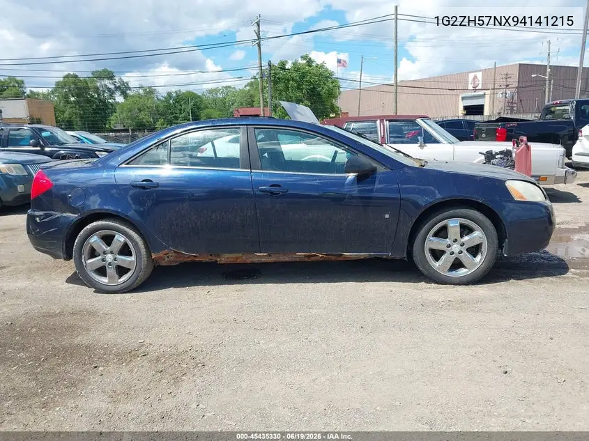 2009 Pontiac G6 Gt VIN: 1G2ZH57NX94141215 Lot: 45435330