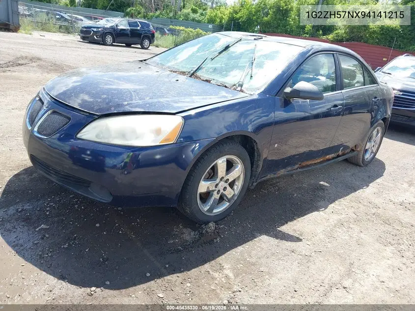 2009 Pontiac G6 Gt VIN: 1G2ZH57NX94141215 Lot: 45435330