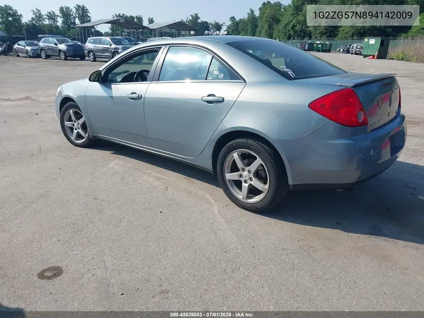 2009 Pontiac G6 VIN: 1G2ZG57N894142009 Lot: 45528053