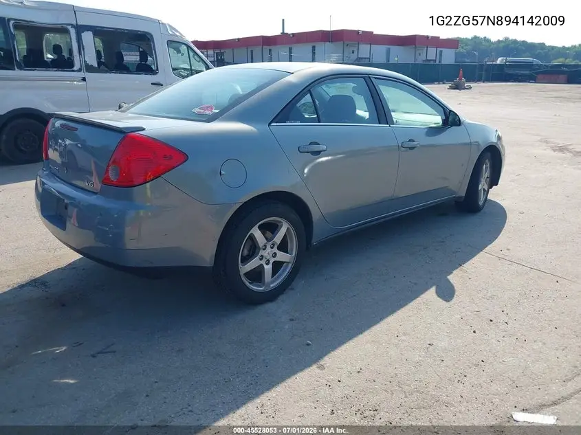 2009 Pontiac G6 VIN: 1G2ZG57N894142009 Lot: 45528053