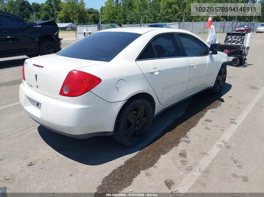 2009 Pontiac G6 VIN: 1G2ZG57B594145911 Lot: 45532990