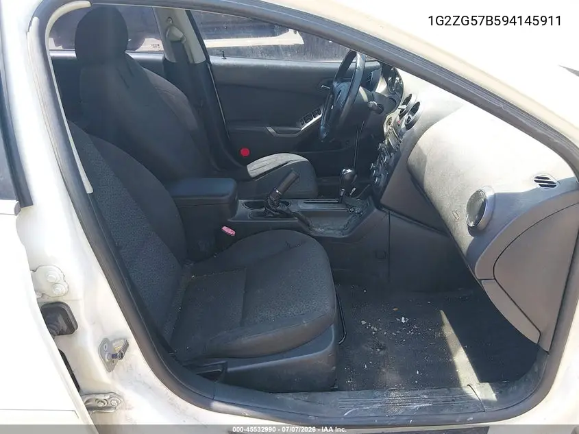 2009 Pontiac G6 VIN: 1G2ZG57B594145911 Lot: 45532990