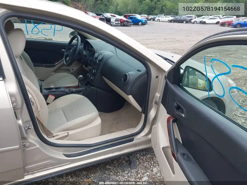 2009 Pontiac G6 VIN: 1G2ZG57B194154668 Lot: 45604581