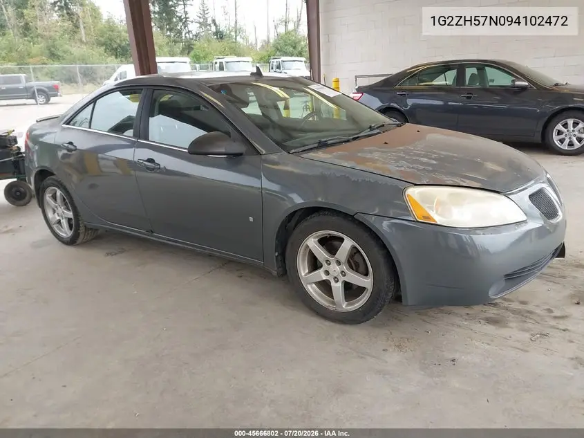 1G2ZH57N094102472 2009 Pontiac G6 Gt