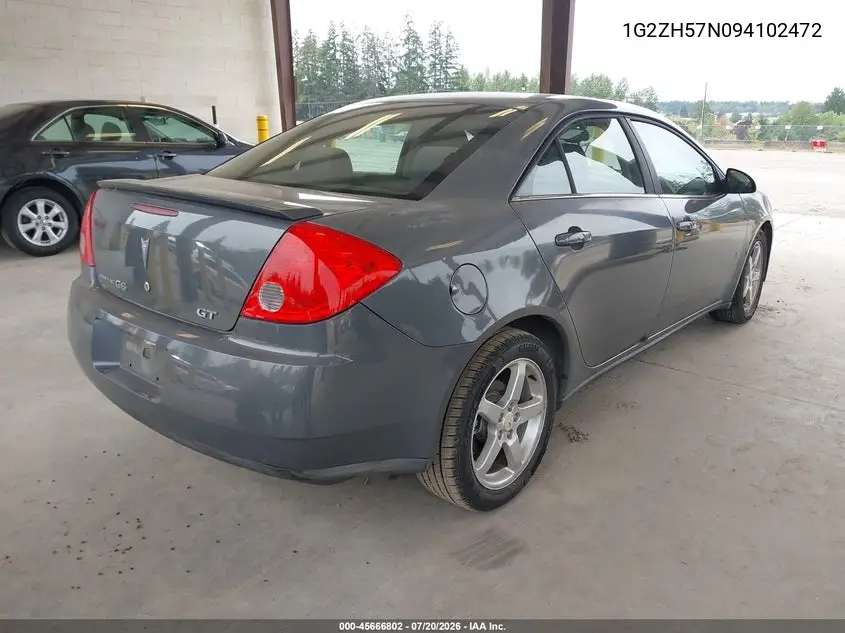 1G2ZH57N094102472 2009 Pontiac G6 Gt