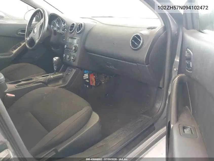 1G2ZH57N094102472 2009 Pontiac G6 Gt