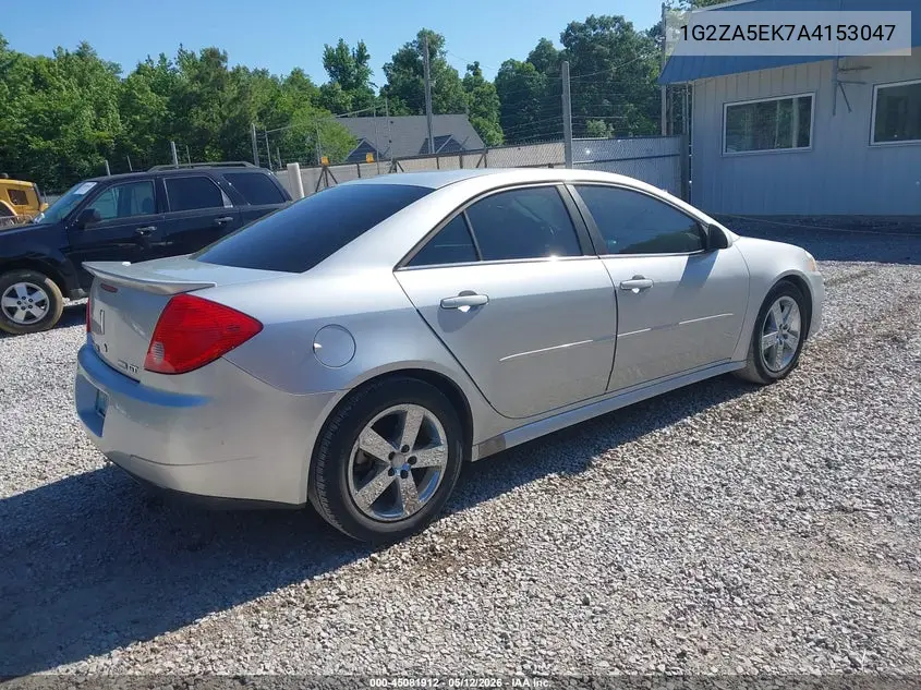 2010 Pontiac G6 VIN: 1G2ZA5EK7A4153047 Lot: 45081912