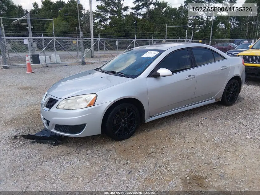 1G2ZA5E00A4135326 2010 Pontiac G6