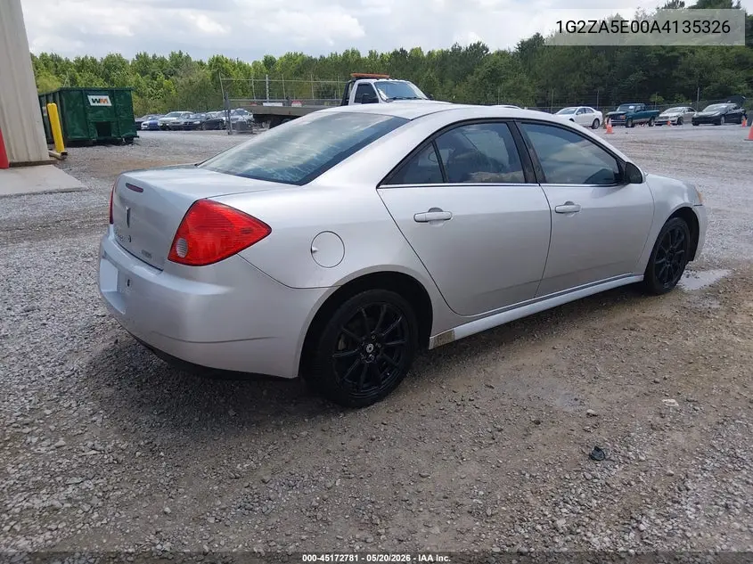 1G2ZA5E00A4135326 2010 Pontiac G6