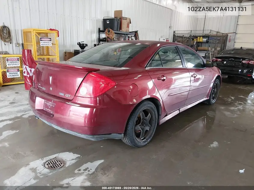 2010 Pontiac G6 VIN: 1G2ZA5EK7A4131131 Lot: 45173869