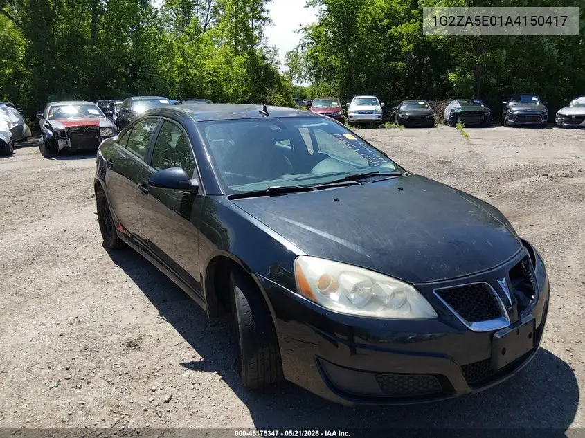 2010 Pontiac G6 VIN: 1G2ZA5E01A4150417 Lot: 45175347