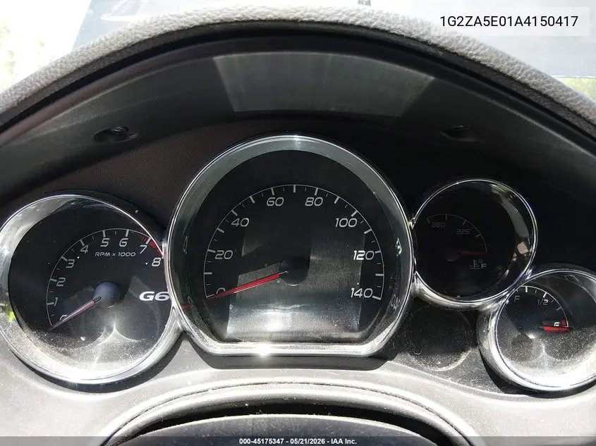 2010 Pontiac G6 VIN: 1G2ZA5E01A4150417 Lot: 45175347