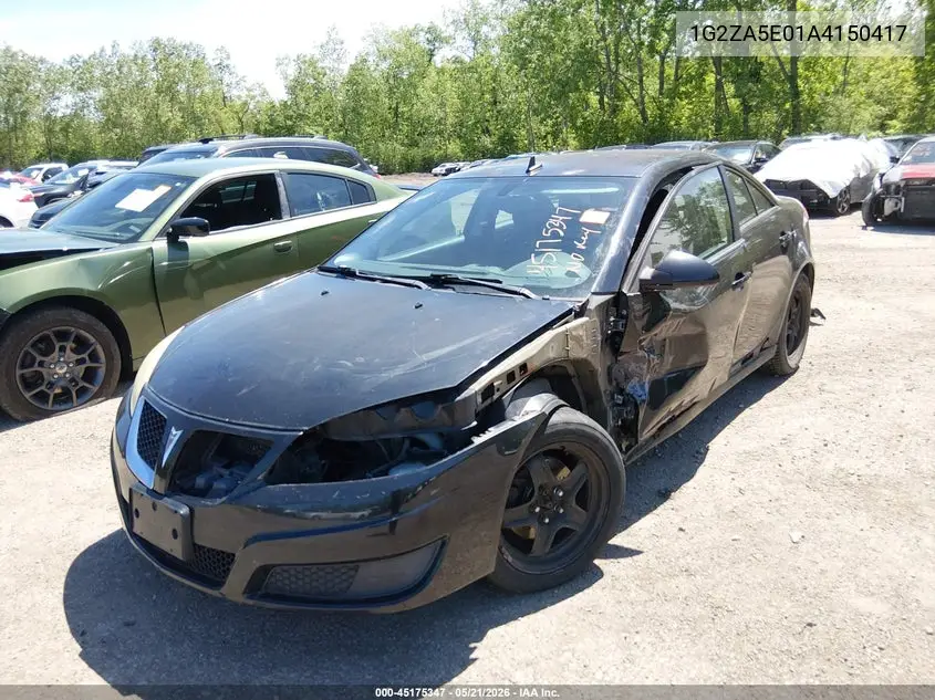 2010 Pontiac G6 VIN: 1G2ZA5E01A4150417 Lot: 45175347