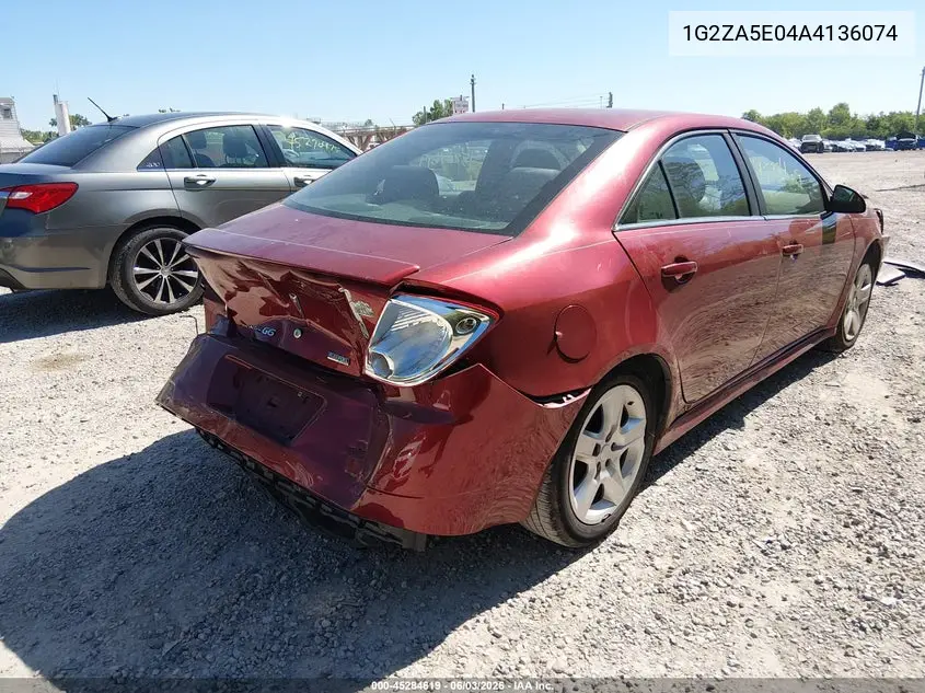 2010 Pontiac G6 VIN: 1G2ZA5E04A4136074 Lot: 45284619