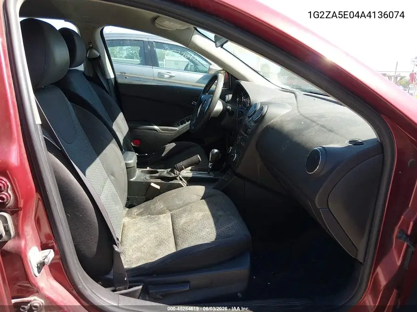 2010 Pontiac G6 VIN: 1G2ZA5E04A4136074 Lot: 45284619