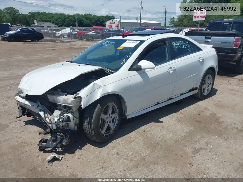 2010 Pontiac G6 VIN: 1G2ZA5EK2A4146992 Lot: 45305655
