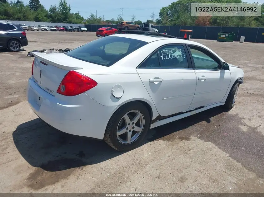 2010 Pontiac G6 VIN: 1G2ZA5EK2A4146992 Lot: 45305655