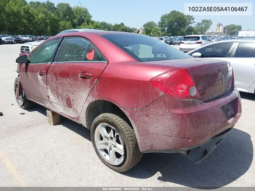 2010 Pontiac G6 VIN: 1G2ZA5E05A4106467 Lot: 45490693