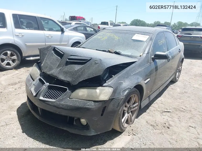 2008 Pontiac G8 VIN: 6G2ER57718L132424 Lot: 45277348