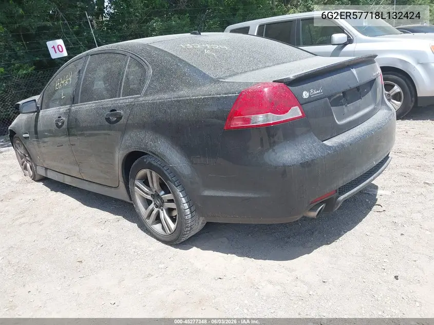 2008 Pontiac G8 VIN: 6G2ER57718L132424 Lot: 45277348