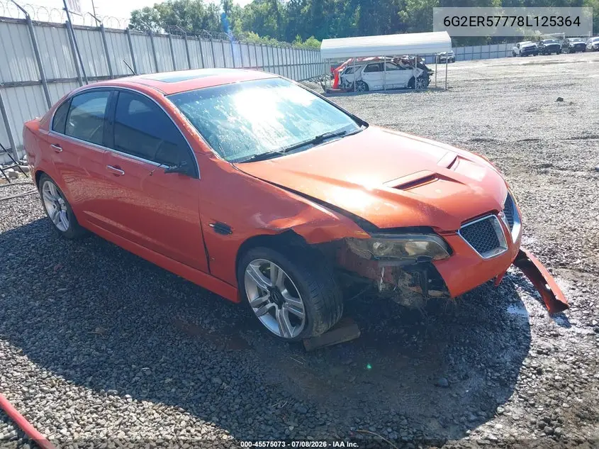 2008 Pontiac G8 VIN: 6G2ER57778L125364 Lot: 45575073