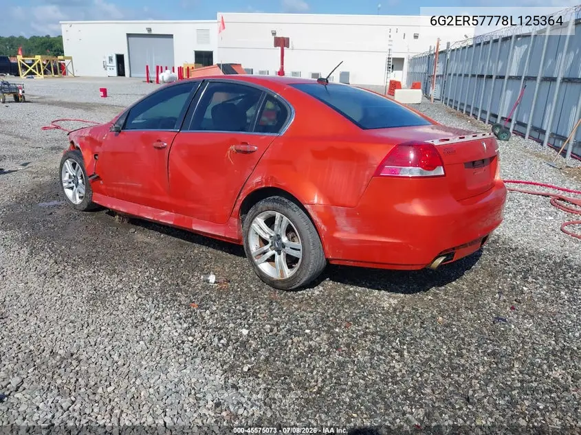 2008 Pontiac G8 VIN: 6G2ER57778L125364 Lot: 45575073