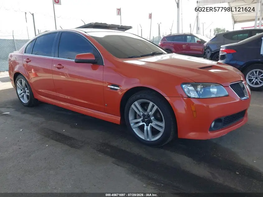 2008 Pontiac G8 VIN: 6G2ER57798L121624 Lot: 45671697