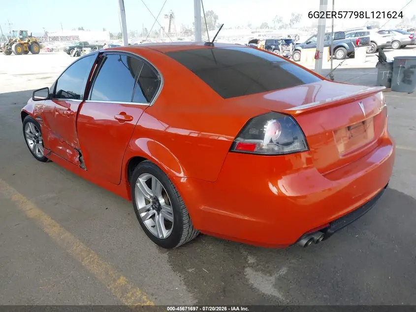 2008 Pontiac G8 VIN: 6G2ER57798L121624 Lot: 45671697