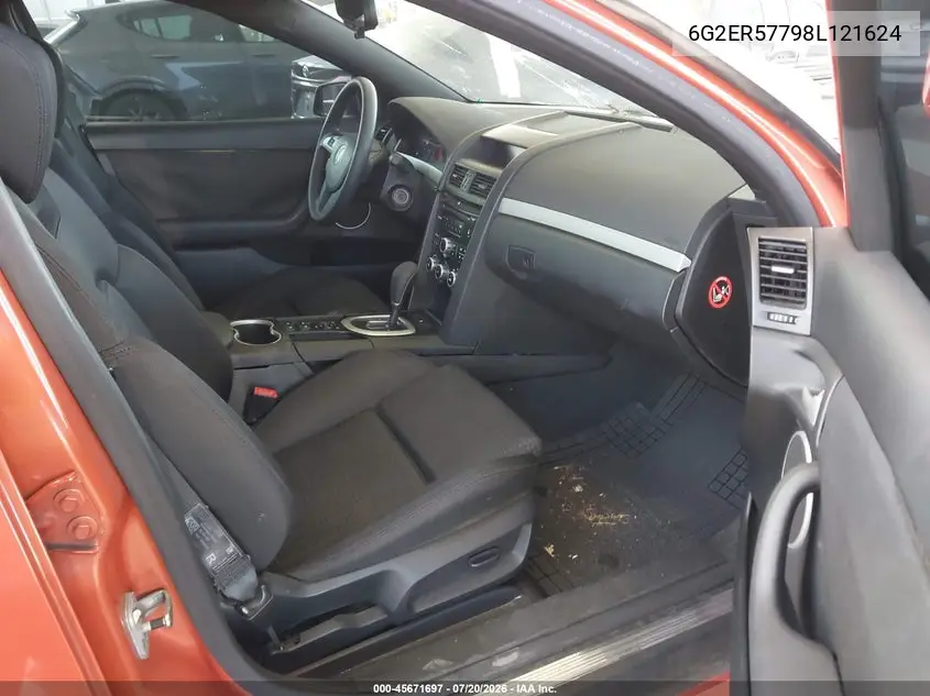 2008 Pontiac G8 VIN: 6G2ER57798L121624 Lot: 45671697