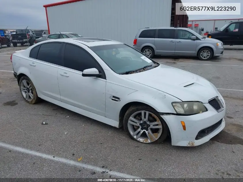 2009 Pontiac G8 VIN: 6G2ER577X9L223290 Lot: 43670816
