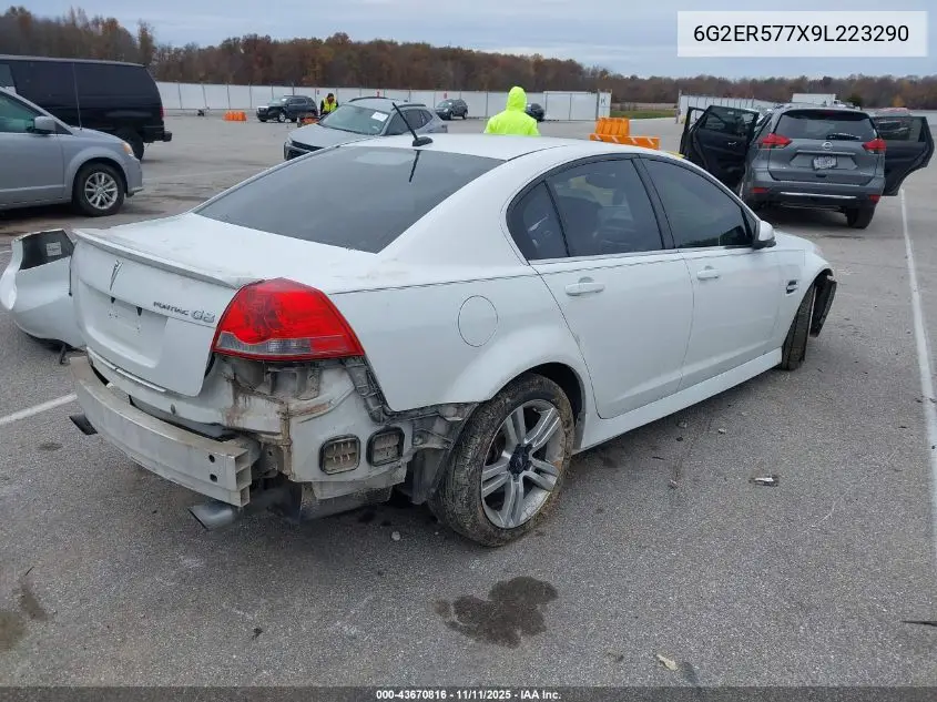 2009 Pontiac G8 VIN: 6G2ER577X9L223290 Lot: 43670816