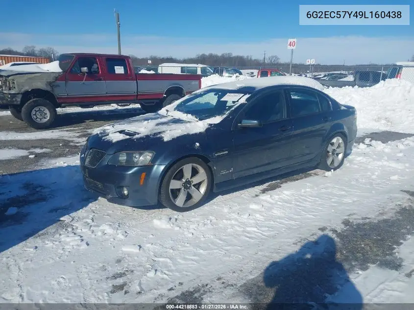 2009 Pontiac G8 Gt VIN: 6G2EC57Y49L160438 Lot: 44218883